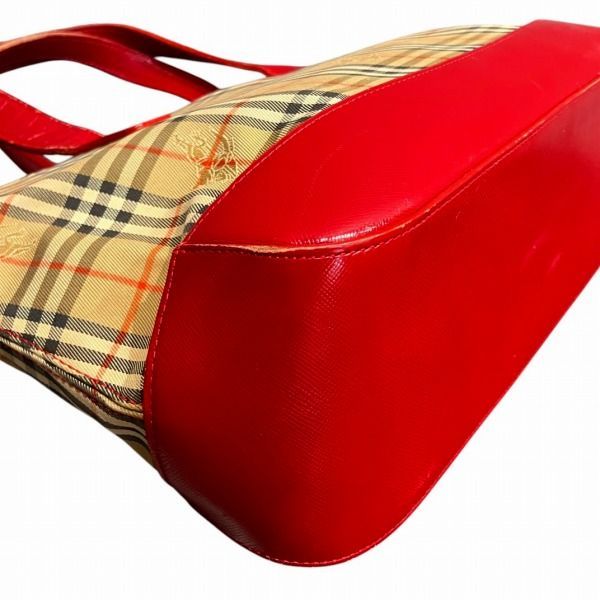 バーバリー BURBERRY ノバチェック シャドーホース キャンバス レザー