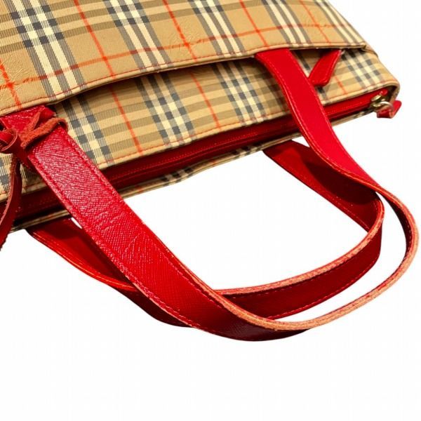 バーバリー BURBERRY ノバチェック シャドーホース キャンバス レザー