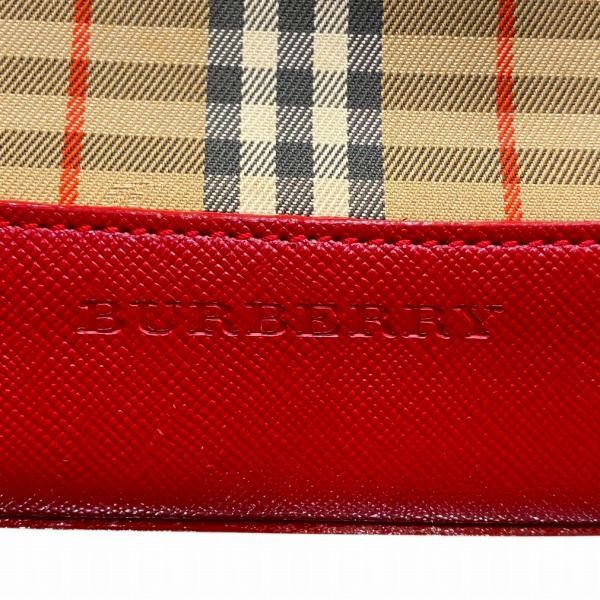 バーバリー BURBERRY ノバチェック シャドーホース キャンバス レザー