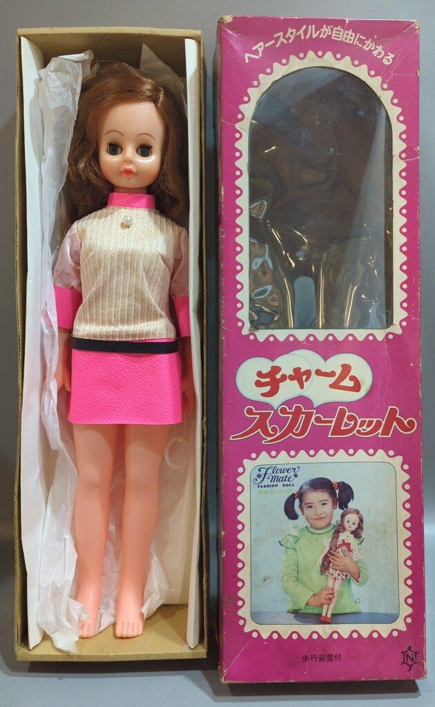 中嶋製作所 チャームスカーレットちゃん ピンク×白ストライプ