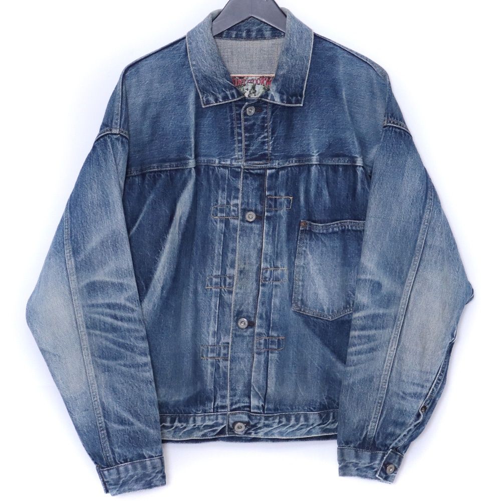 SAINT MICHAEL × BERBERJIN DENIM JACKET DAMAGE Mサイズ インディゴ