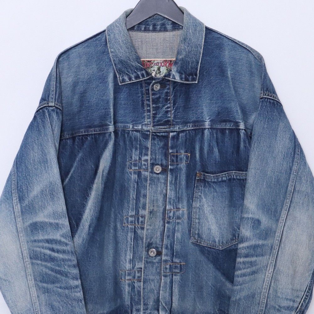 SAINT MICHAEL × BERBERJIN DENIM JACKET DAMAGE Mサイズ インディゴ
