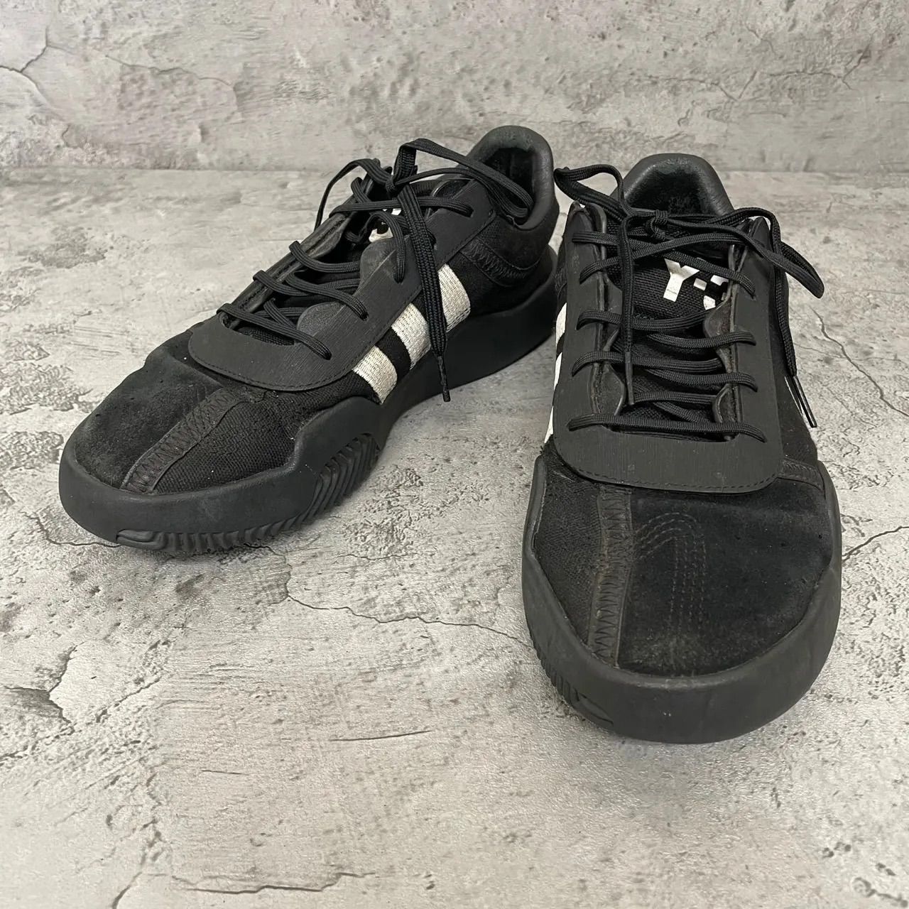 美品 Y-3 ヨウジヤマモト ワイスリー スニーカー ロゴ 黒 ブラック 