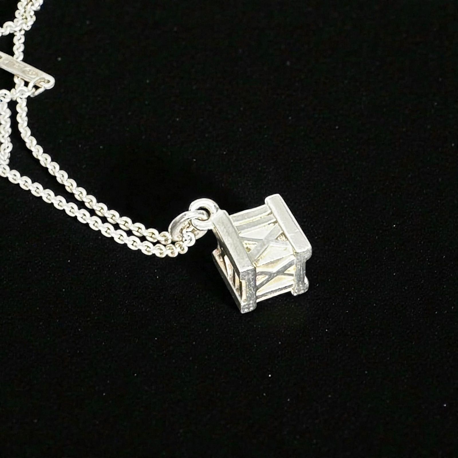 ティファニー アトラス キューブ ネックレス シルバー 箱付 正規品