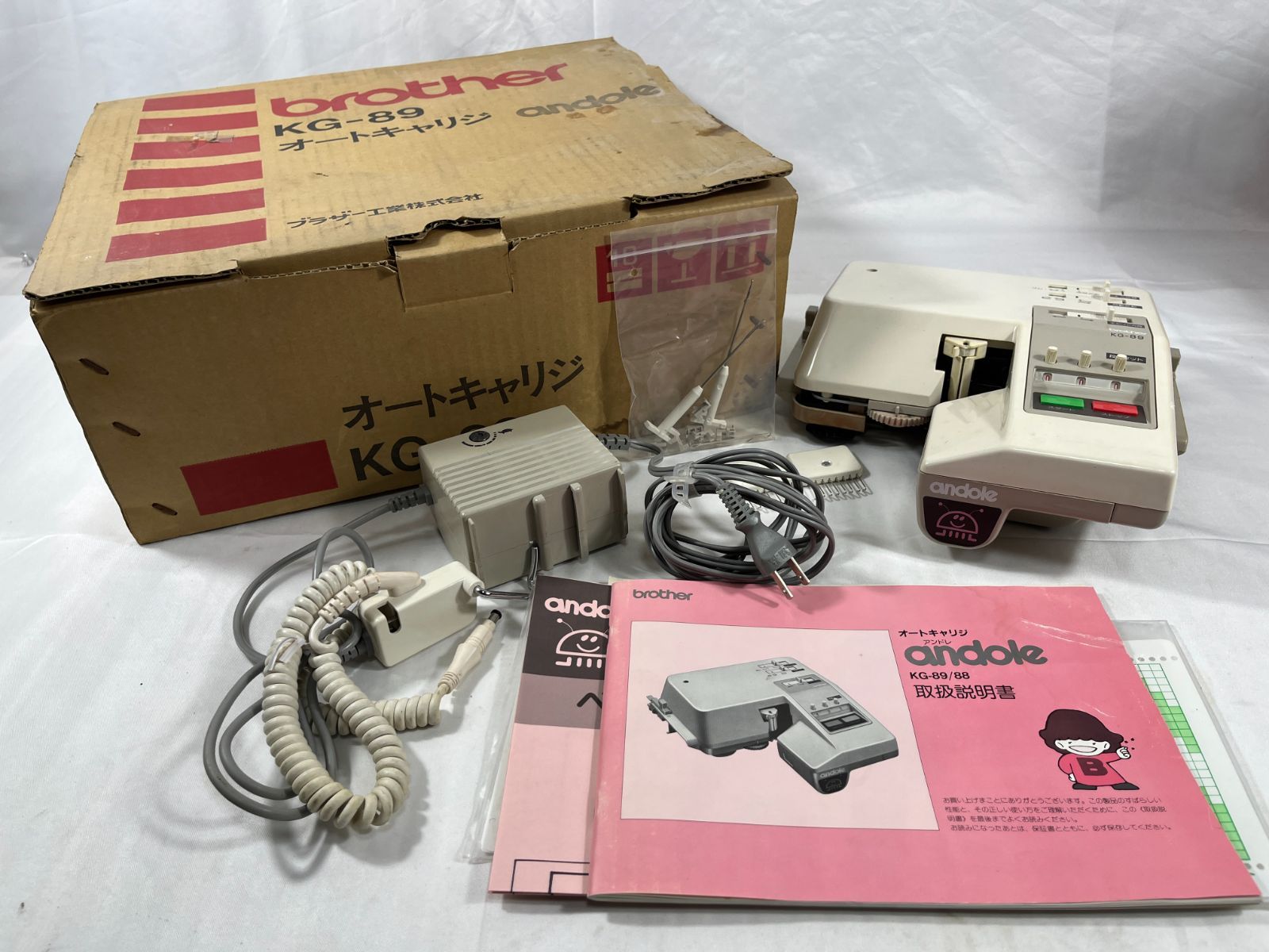 BROTHER ブラザー オートキャリジ andole アンドレ KG-89 編み機