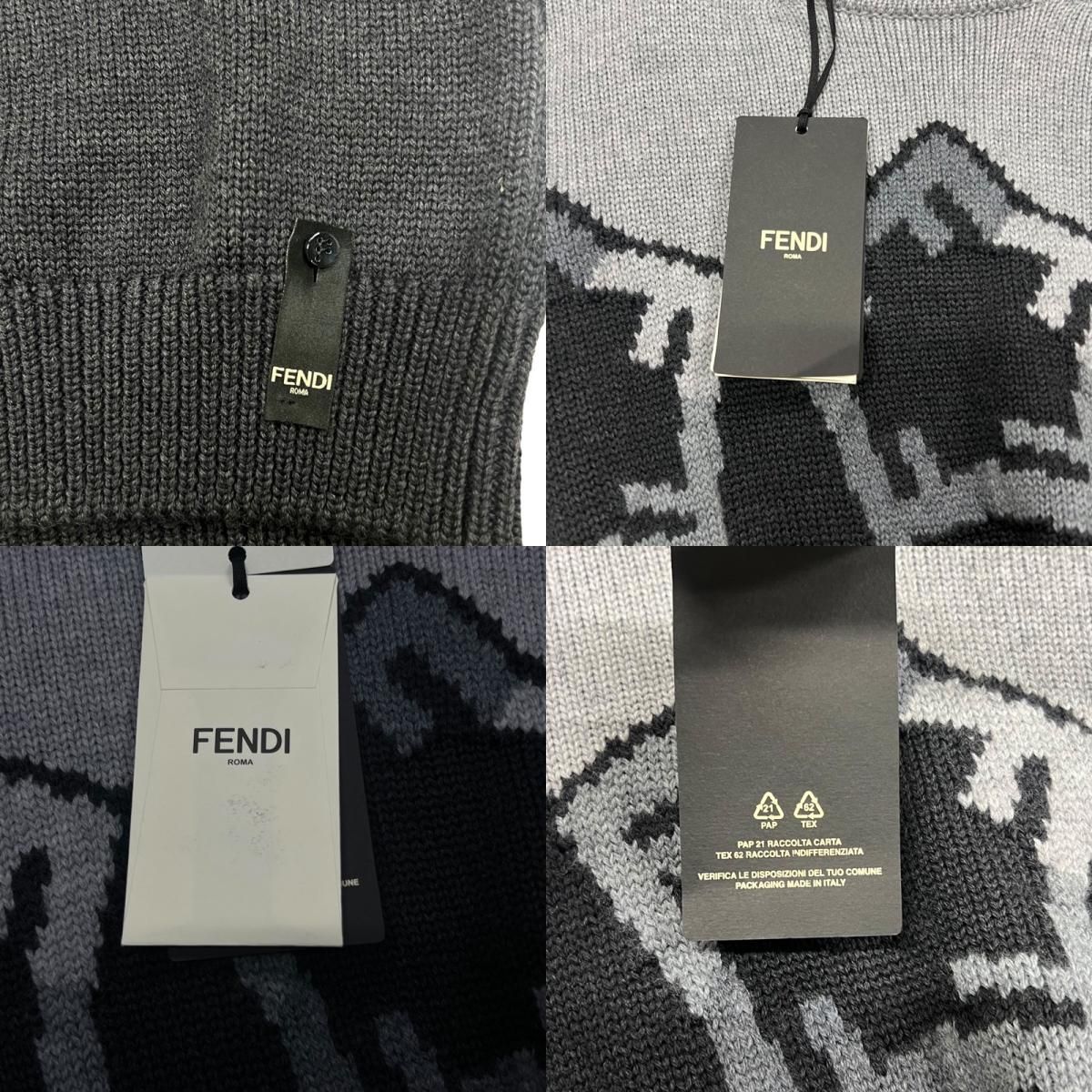 フェンディ FENDI ズッカスターハイネックニットセーター FXZ025 
