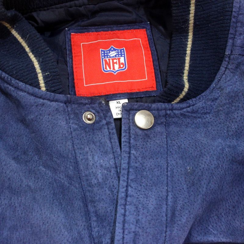 00s NFL NFL シカゴ・ベアーズ オールレザー スタジャン メンズ 表記XL