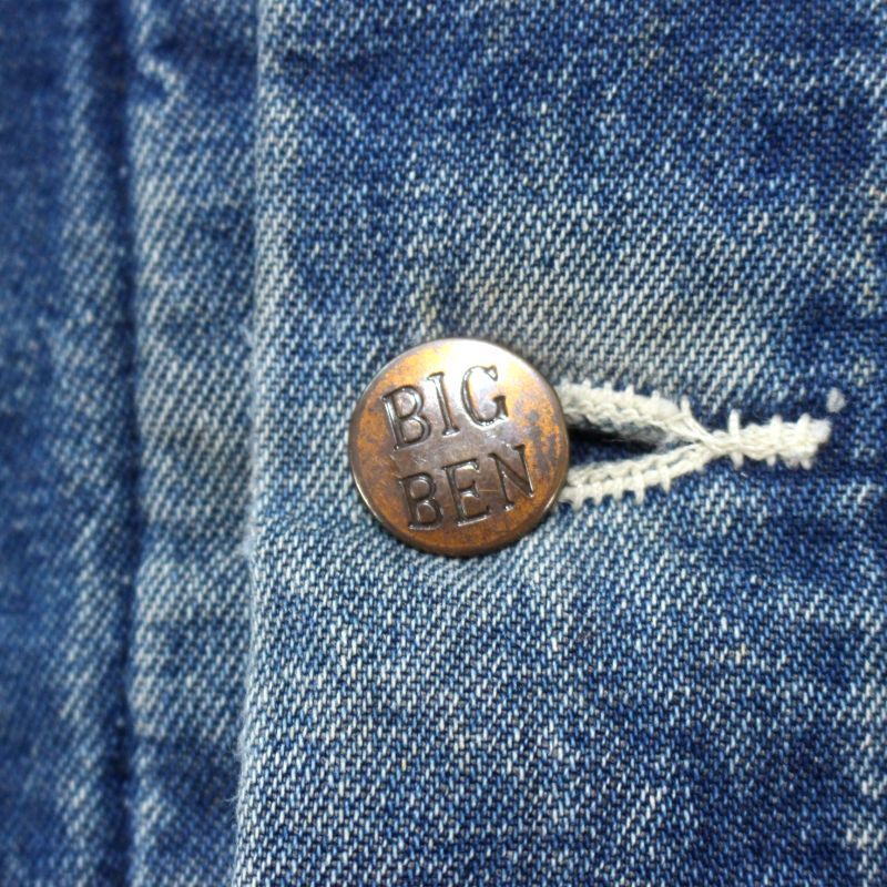 80s vintage BIGBEN 裏地ブランケット デニム カバーオール メンズ
