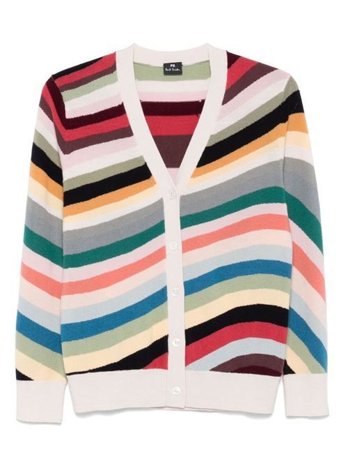 PS PAUL SMITH ストライプウールカーディガン 送料無料 【公式通販】