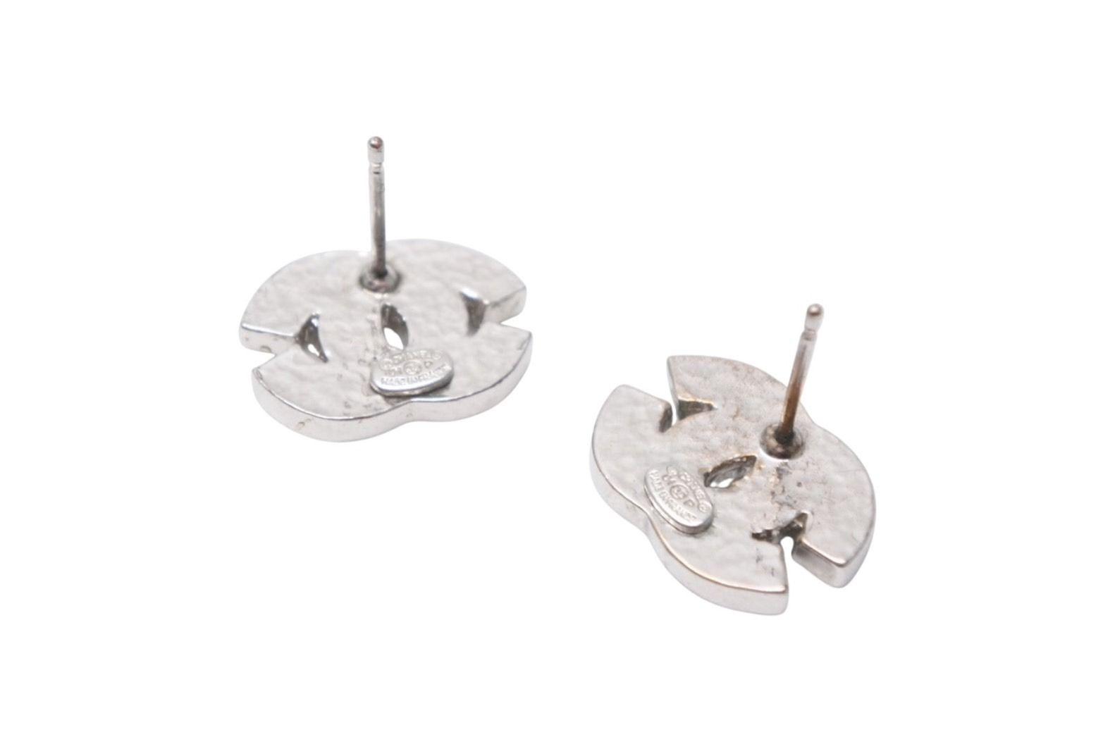 CHANEL シャネル ココマーク ピアス 重量約4.5g 01P刻印 メタル ライン