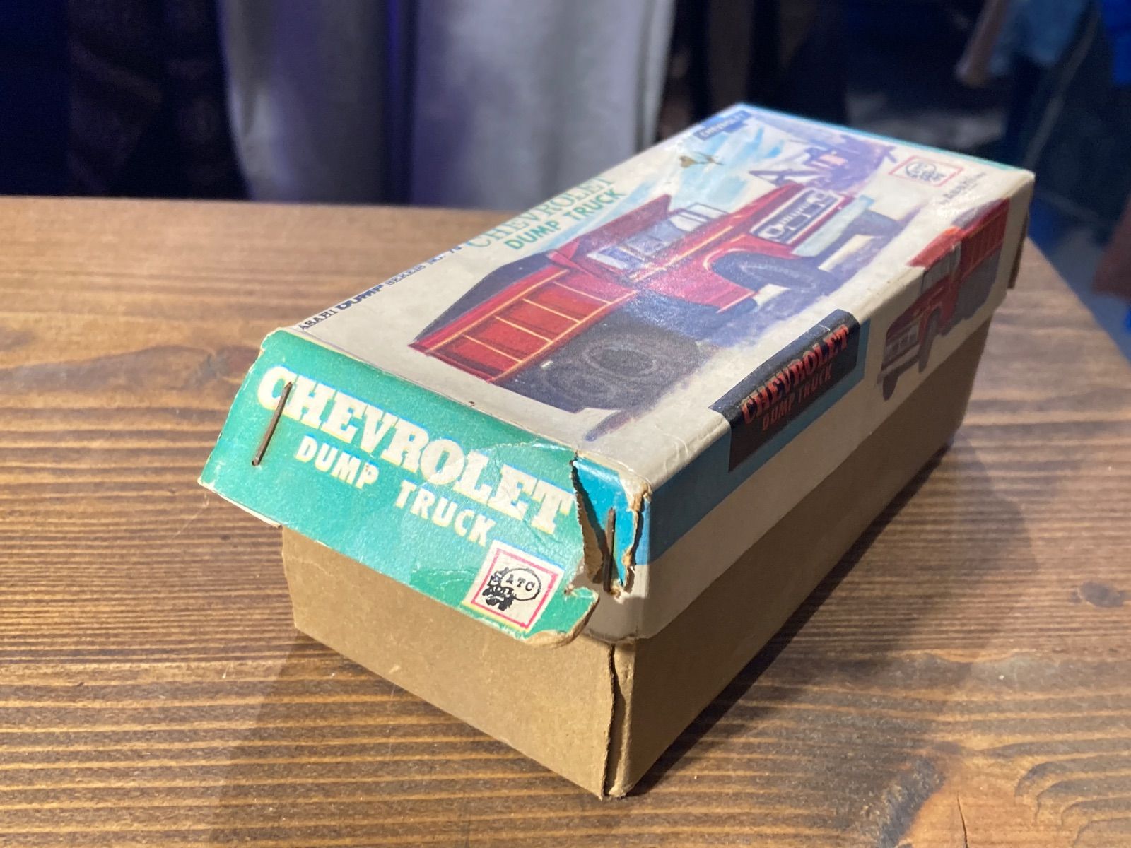 MP144) アサヒ玩具 CHEVROLET シボレー ダンプトラック ブリキ 玩具