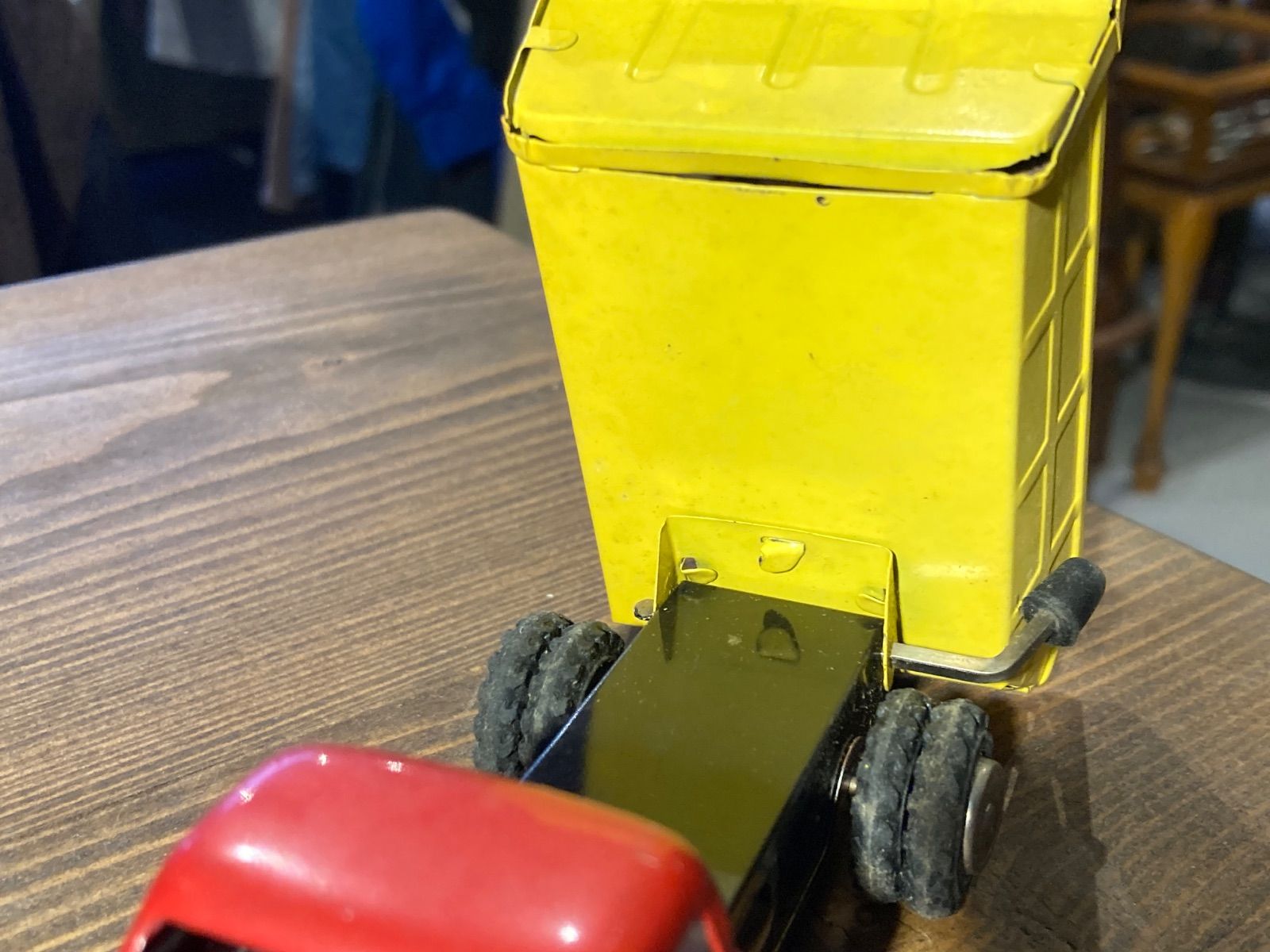 MP144) アサヒ玩具 CHEVROLET シボレー ダンプトラック ブリキ 玩具