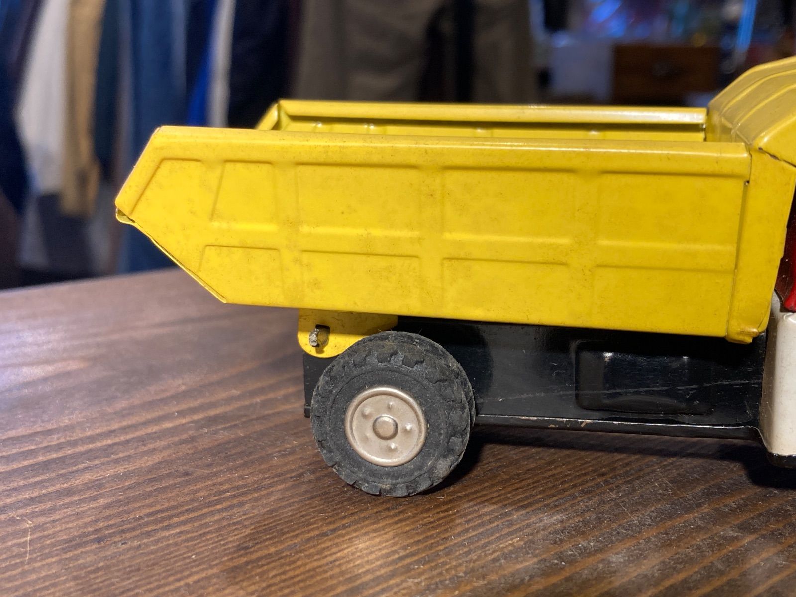 MP144) アサヒ玩具 CHEVROLET シボレー ダンプトラック ブリキ 玩具