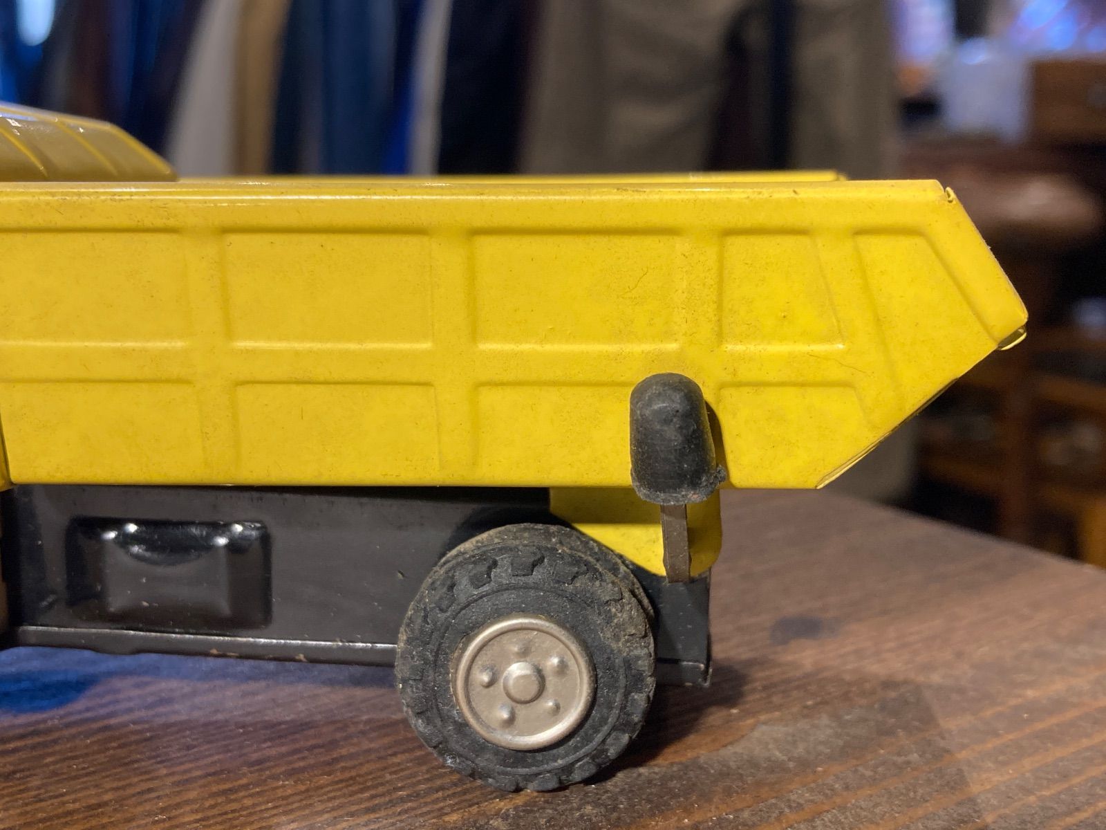 MP144) アサヒ玩具 CHEVROLET シボレー ダンプトラック ブリキ 玩具