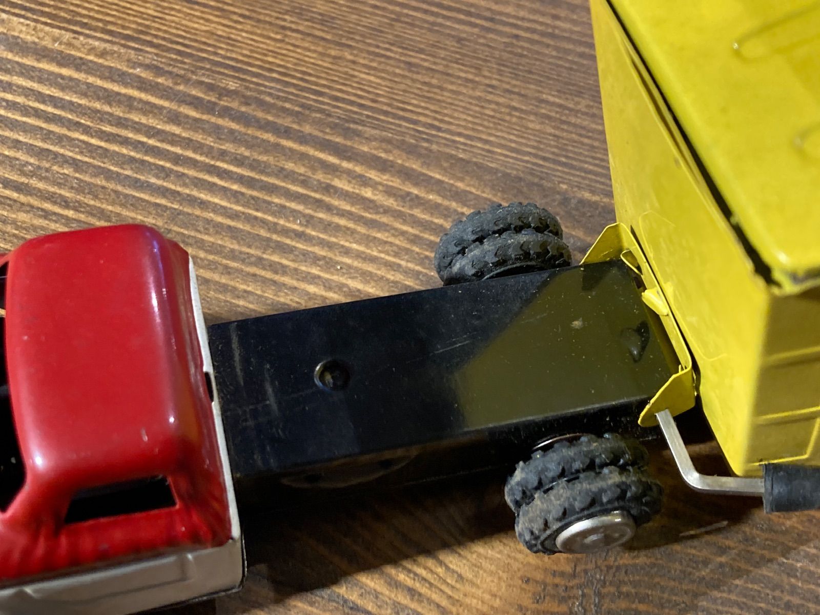 MP144) アサヒ玩具 CHEVROLET シボレー ダンプトラック ブリキ 玩具