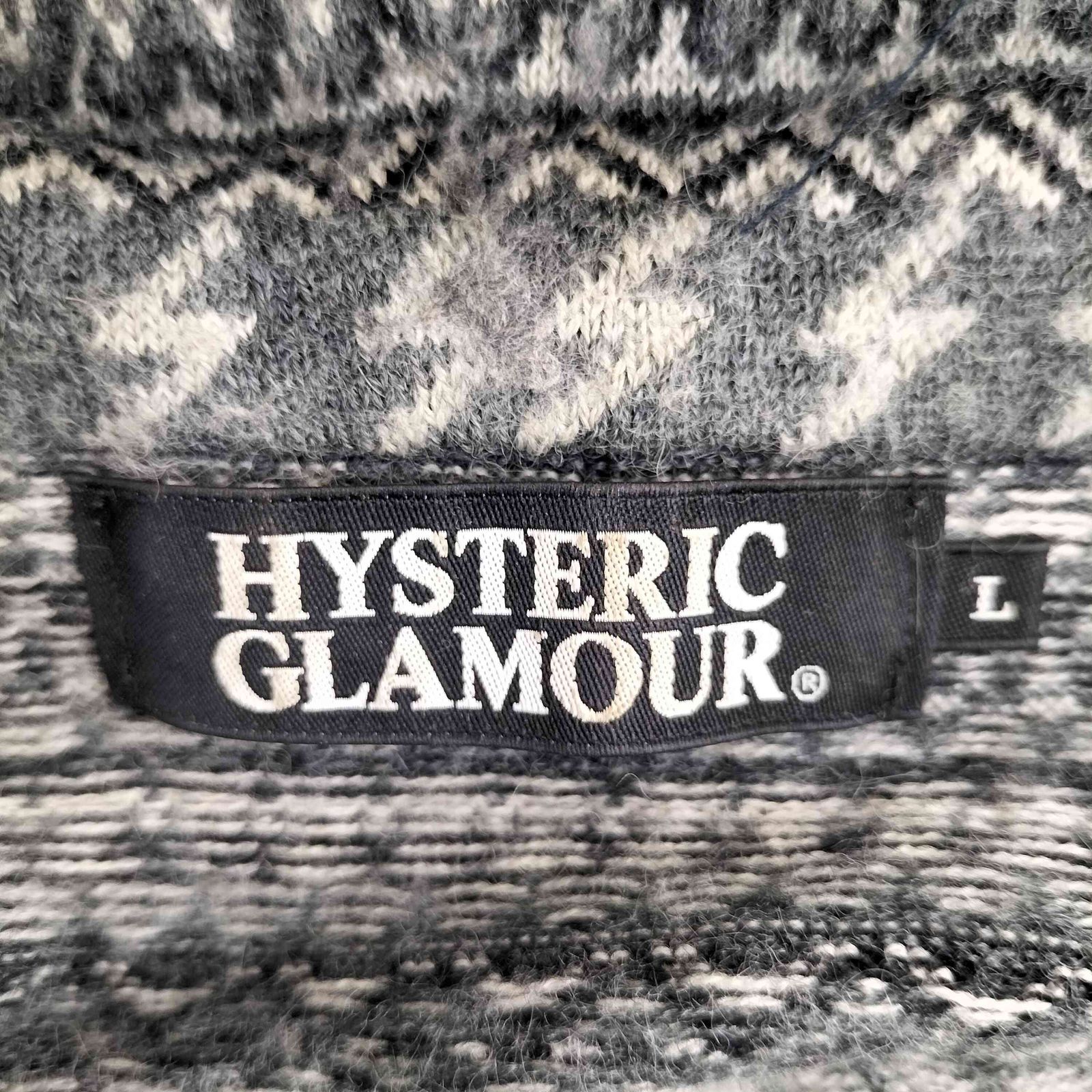 ヒステリックグラマー HYSTERIC GLAMOUR 00s Y2K アンゴラ混 ダメージ 