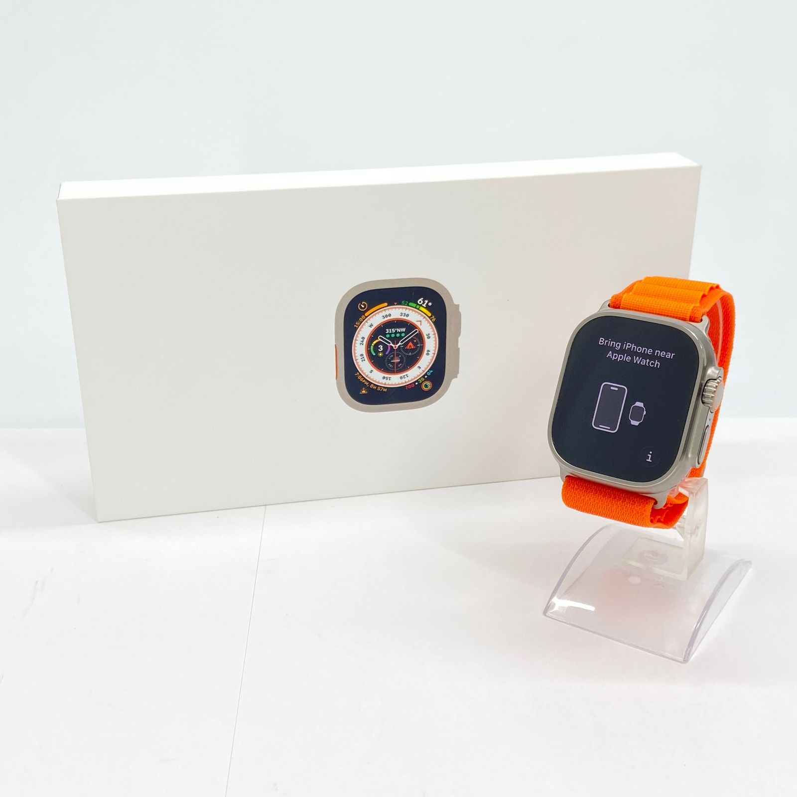 美品 Apple Watch Ultra 49mm GPS+Cellular オレンジS - メルカリ