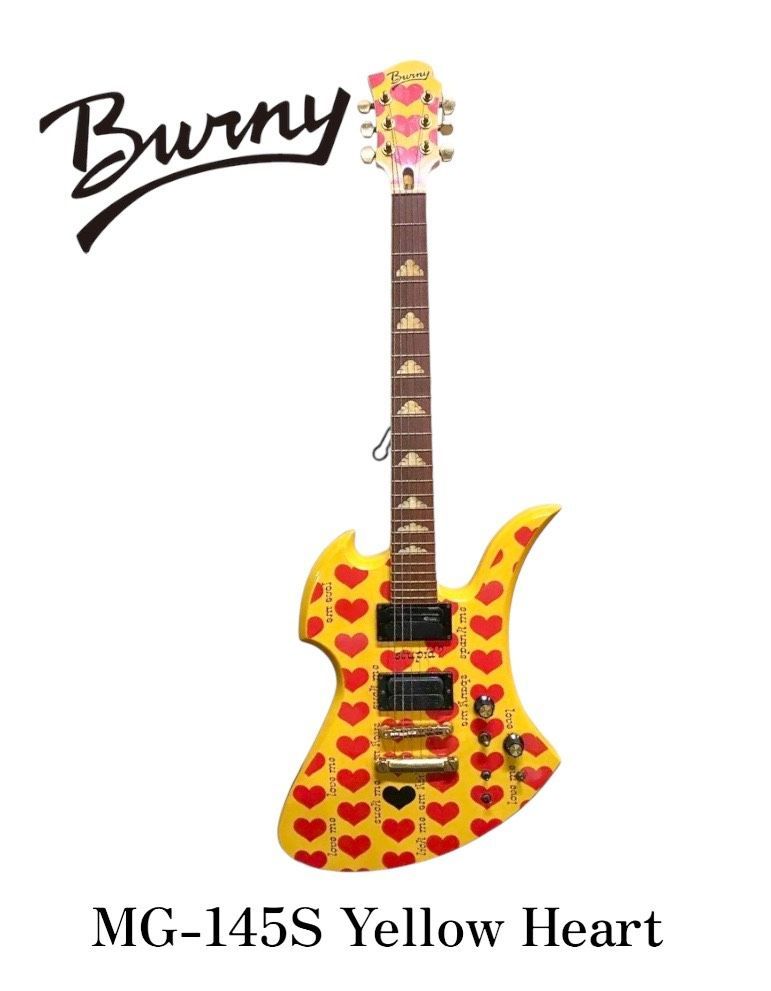 楽器】hide イエローハート Burny MG145S フェルナンデス FERNANDES