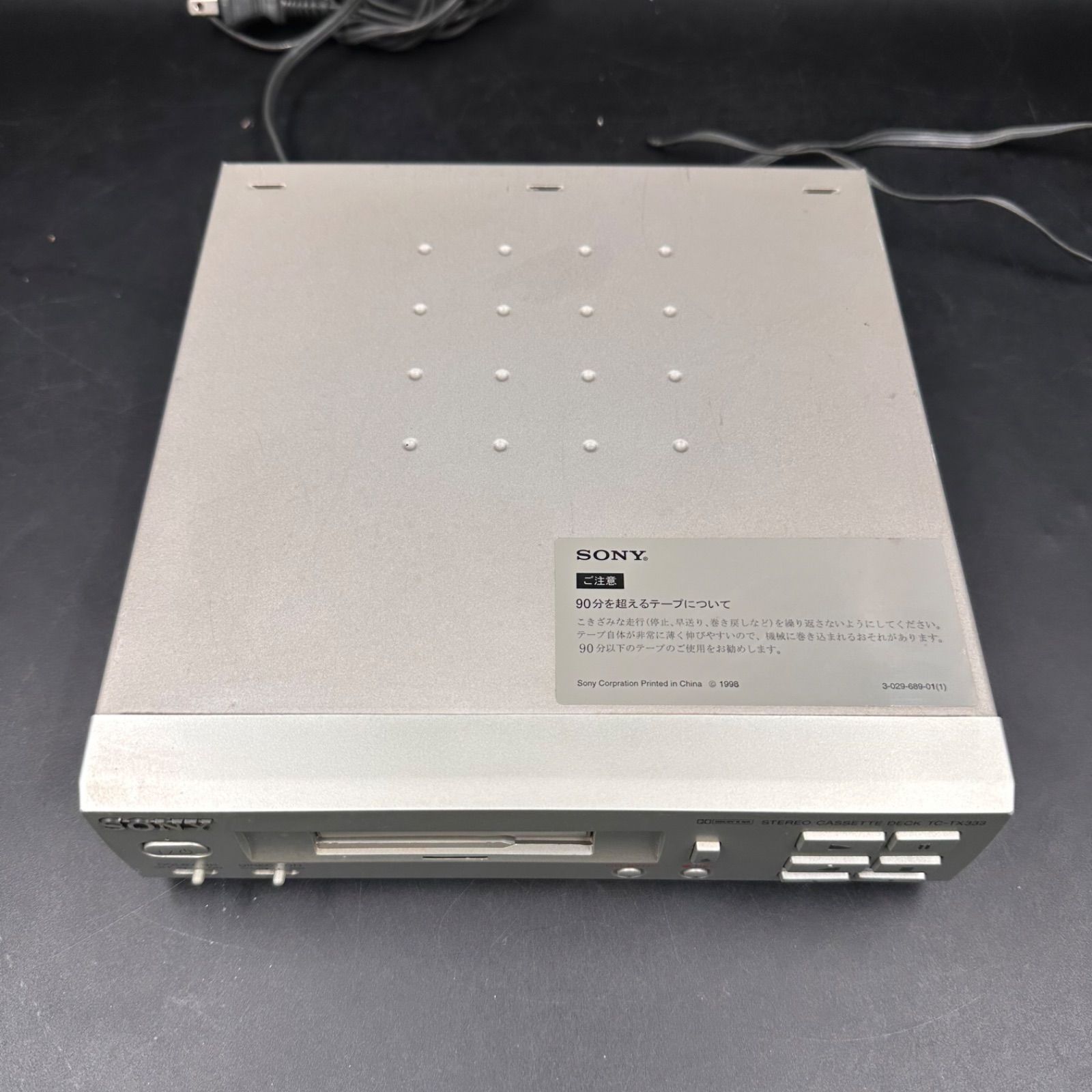 SONY ソニー TC-TX333 カセットデッキ オートリバース - メルカリ