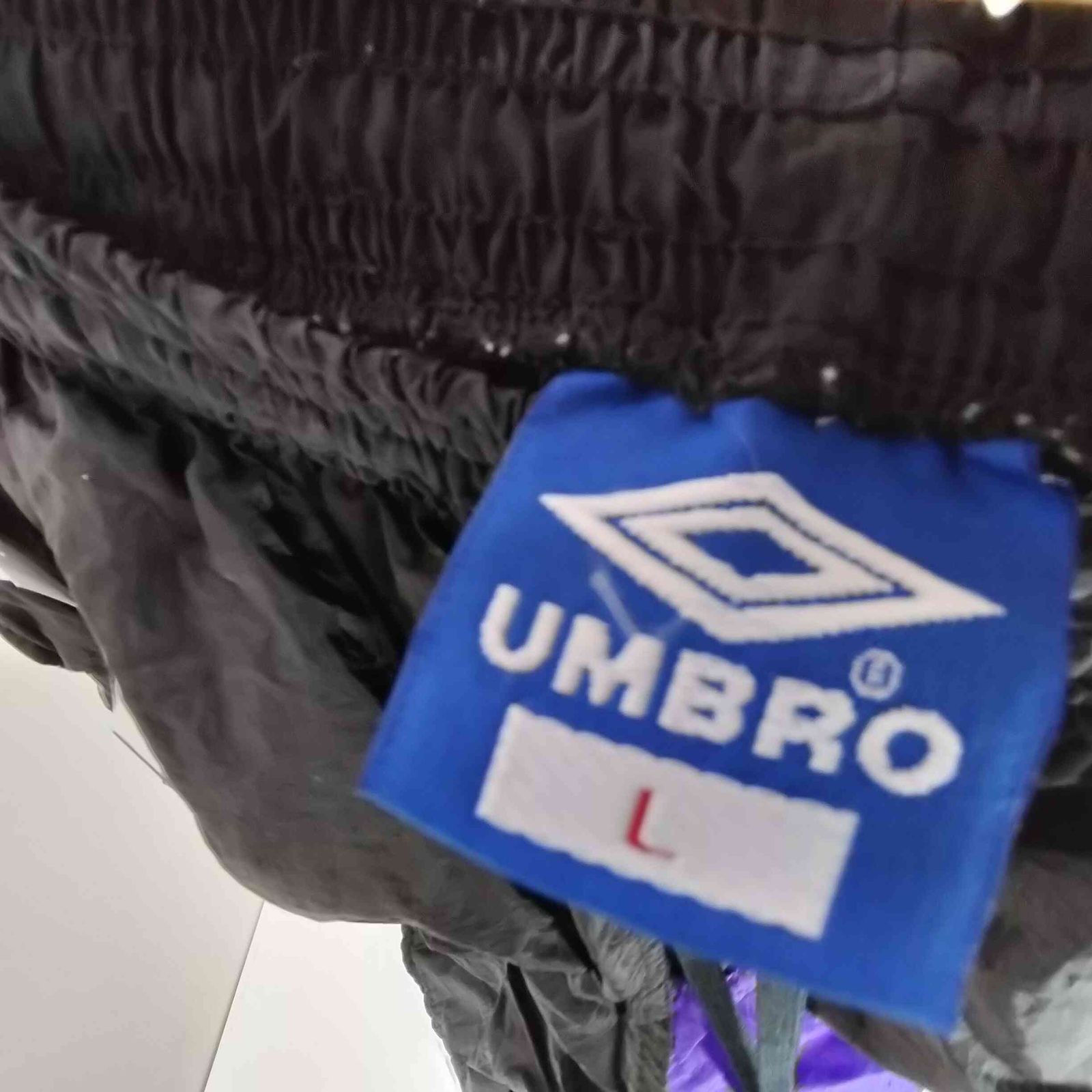 アンブロ UMBRO 90S USA製 紺タグ OLD ロゴ刺繍 スイッチングカラー 