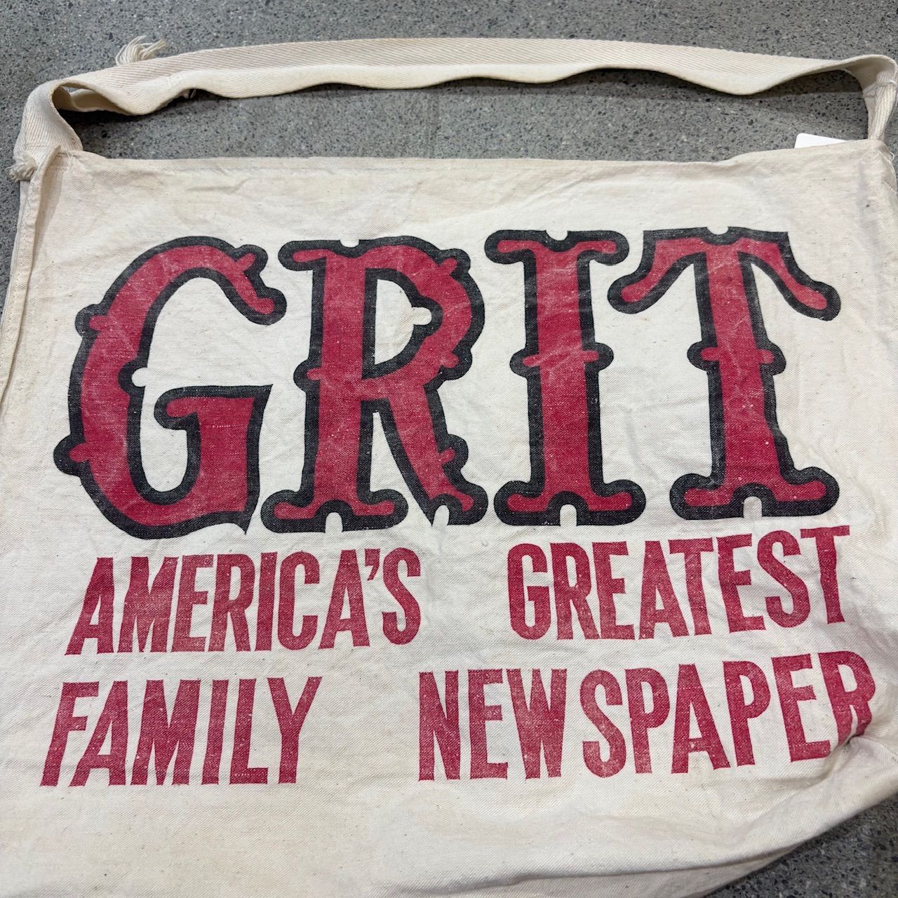Unknown】Around 50s Newspaper Bag 