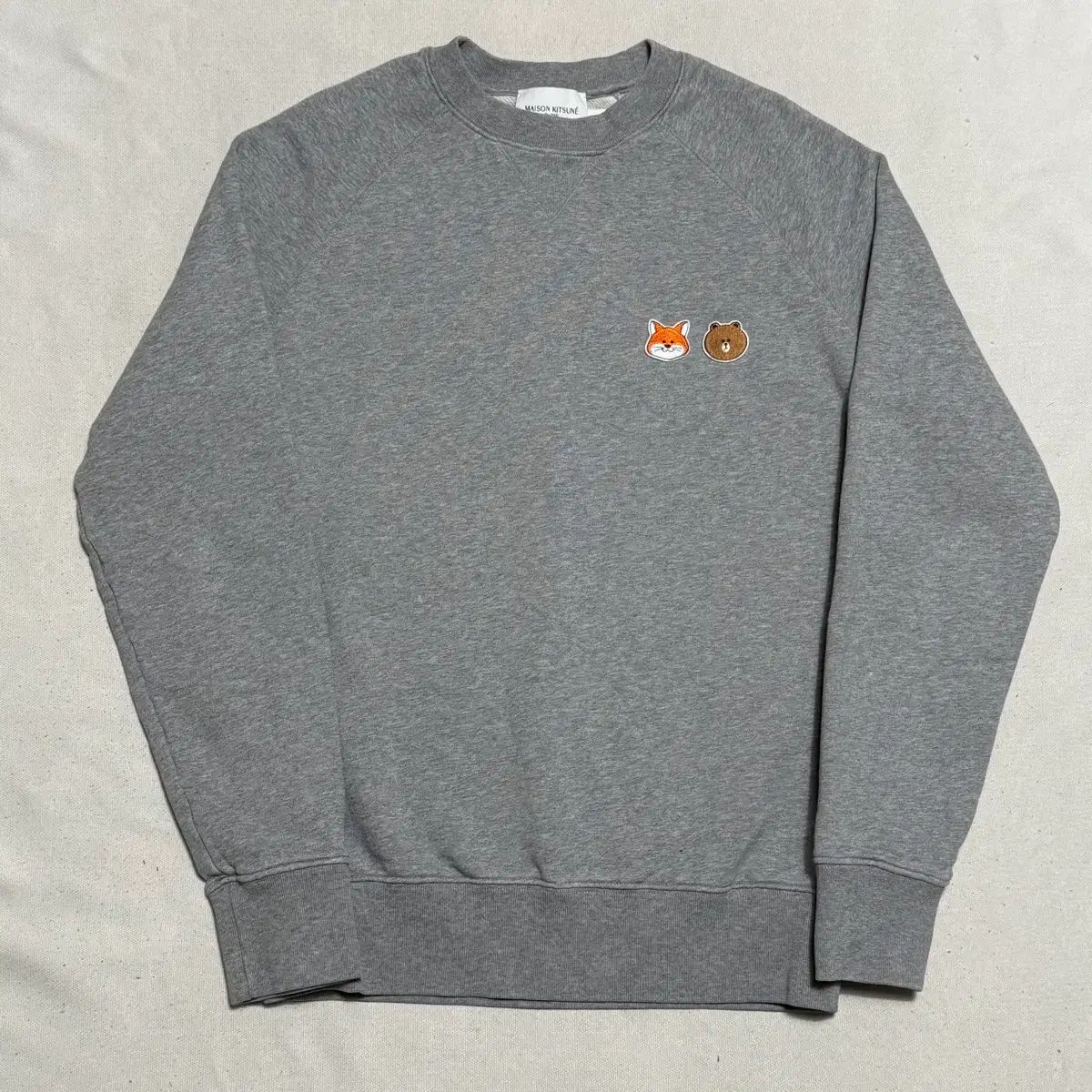 S メゾンキツネ x LINEフレンズ スモールパッチ スウェット Maison 