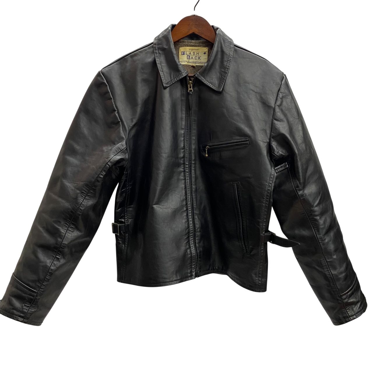フラッシュバック FLASH BACK レザー シングルライダース ジャケット 