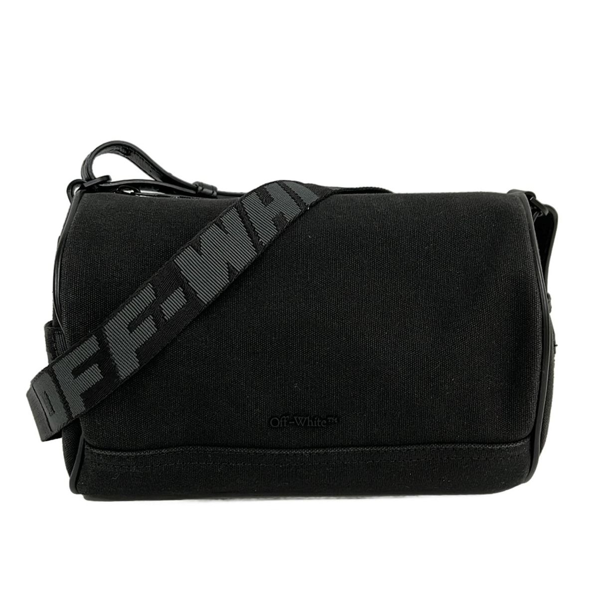 Off-White(オフホワイト) ショルダーバッグ - 黒 レザー - メルカリ
