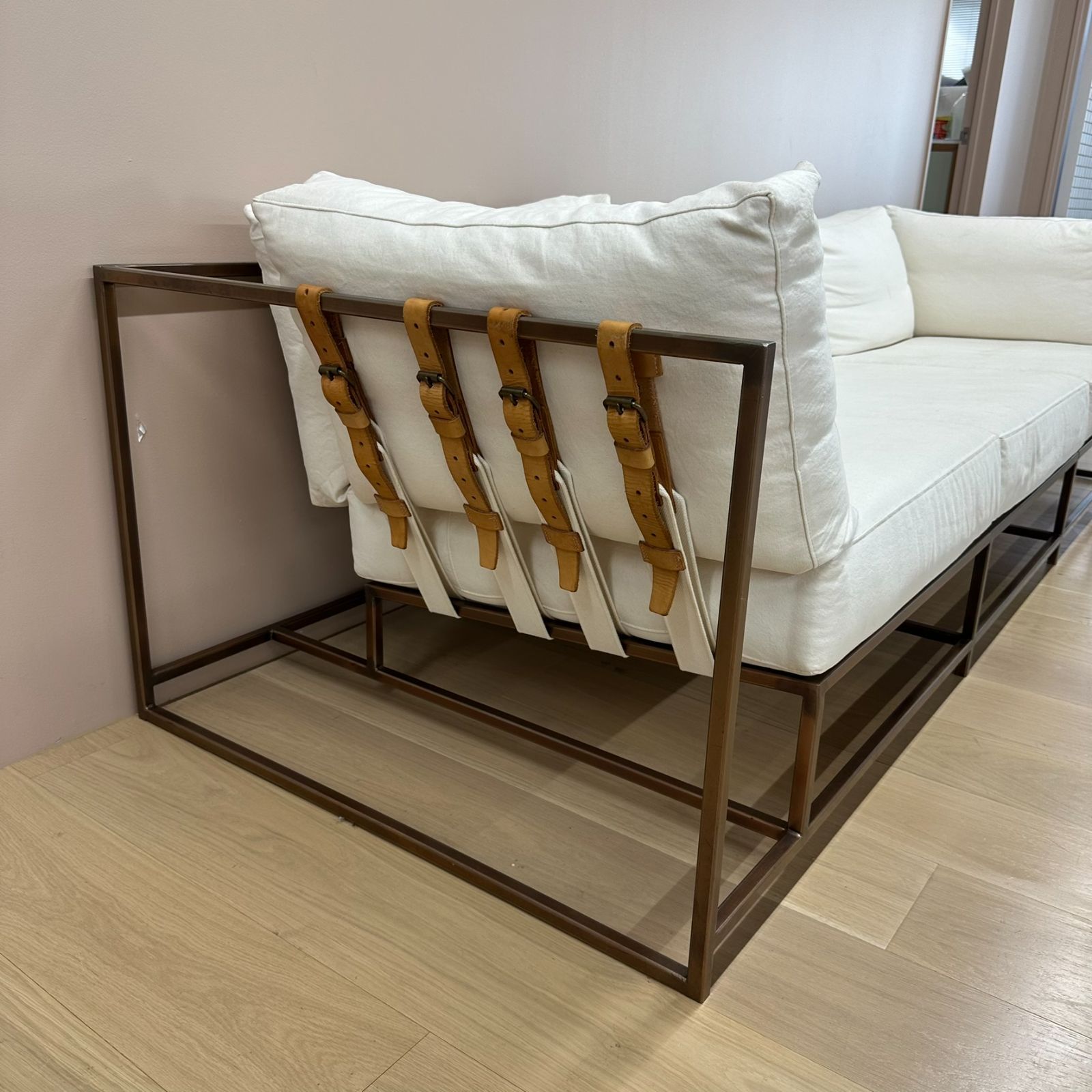 Stephen Kenn Studio. Inheritance Sofa Natural Nubuck Leather
