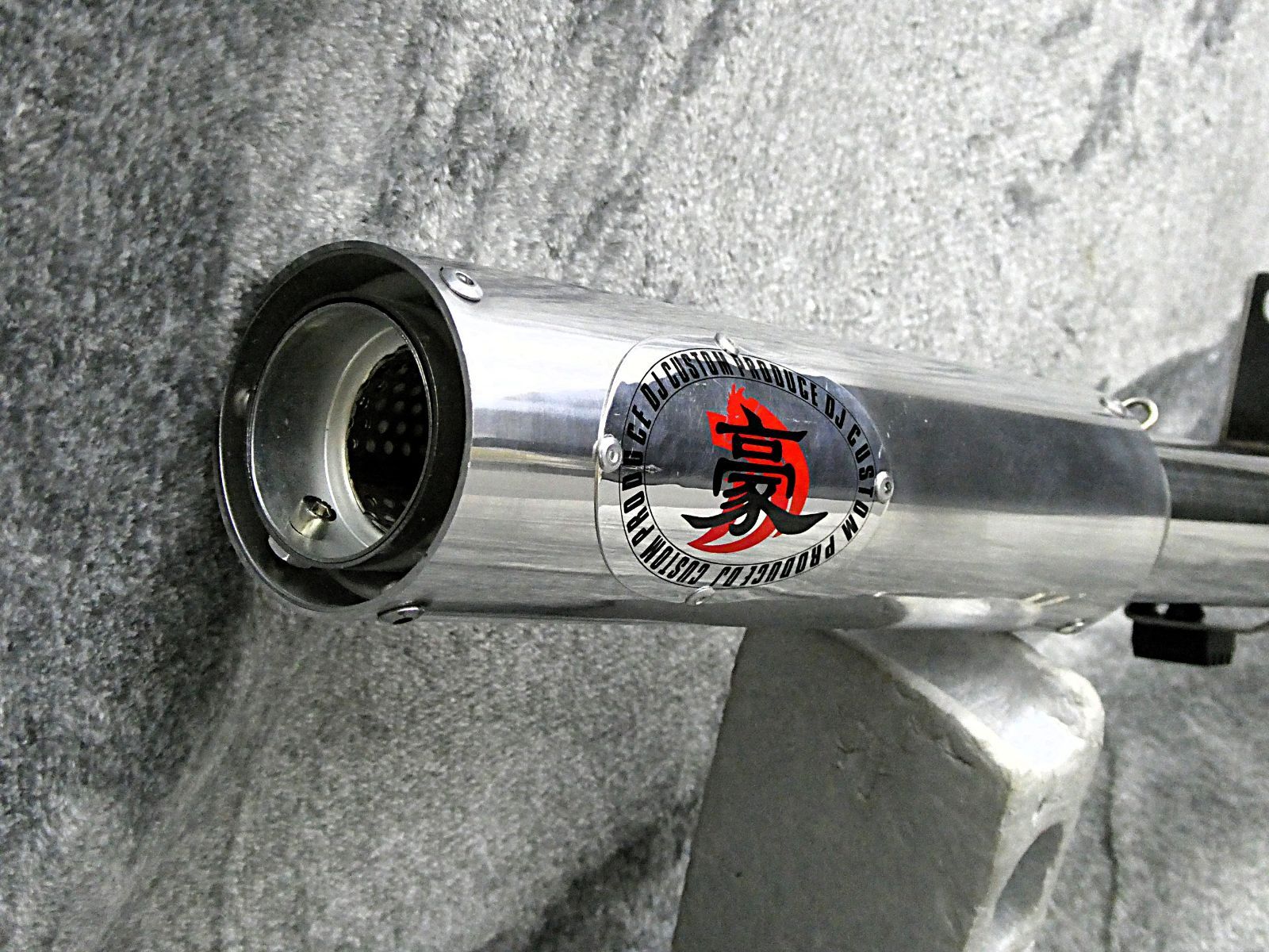 GN125 豪 エンデ マフラー ステンレス50.8π アウター / 2wayショート管 