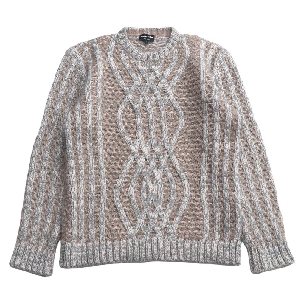□美品□GIORGIO ARMANI ジョルジオアルマーニ ニット サイズ48