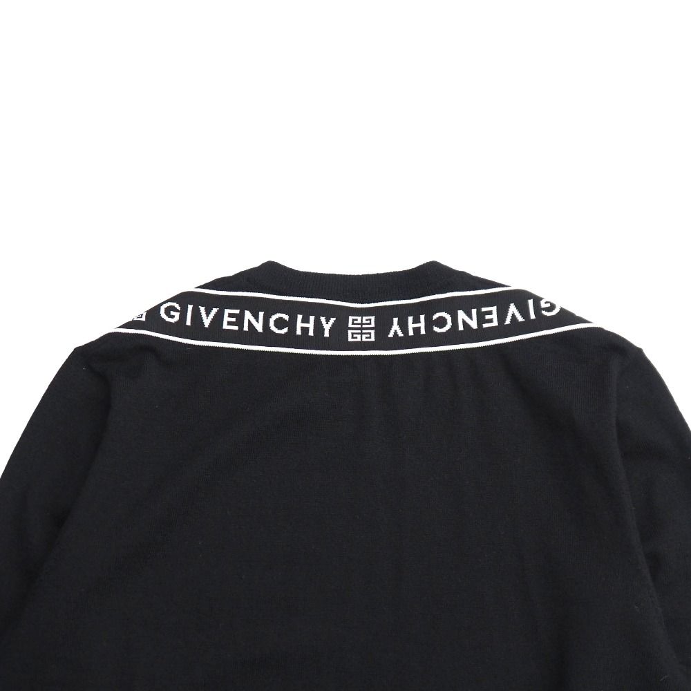 美品GIVENCHY ジバンシィ ニット サイズM ロゴバンド クルーネック