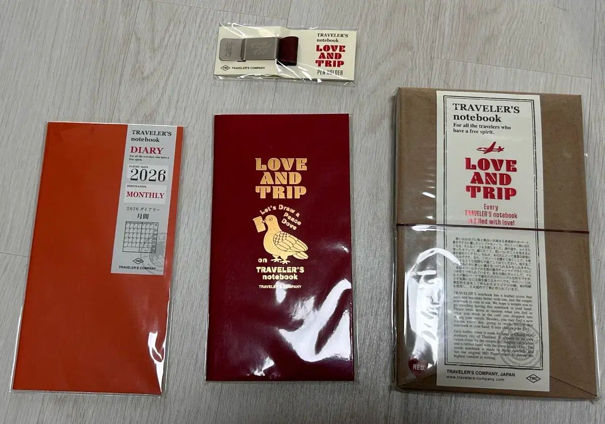 文房具・事務用品 【限定】トラベラーズノート Love and Trip