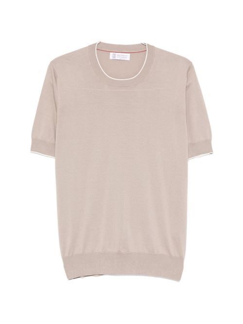 BRUNELLO CUCINELLI コットンニット Tシャツ 送料無料