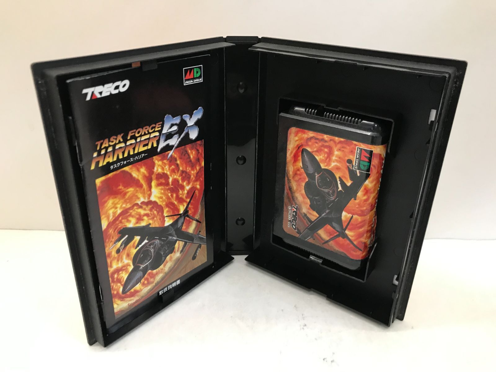 MD】ケース・説明書付き タスクフォース・ハリアEX TRECO メガドライブ