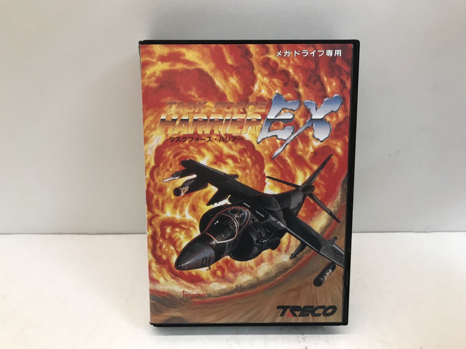 MD】ケース・説明書付き タスクフォース・ハリアEX TRECO メガドライブ