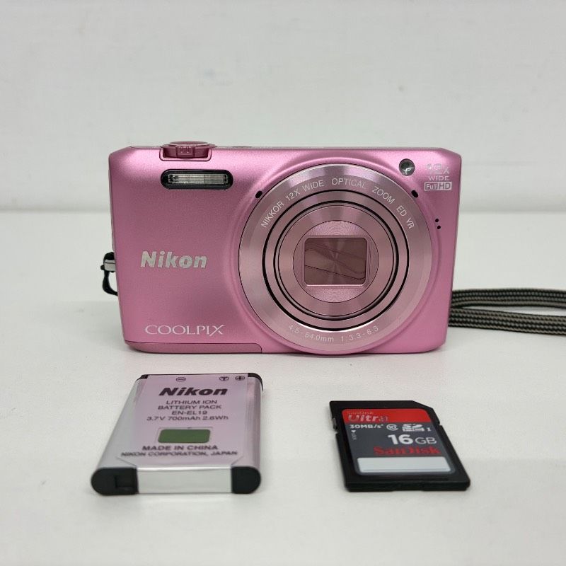 動作品】 Nikon Coolpix S6800 Pink ニコン クールピクス ピンク 
