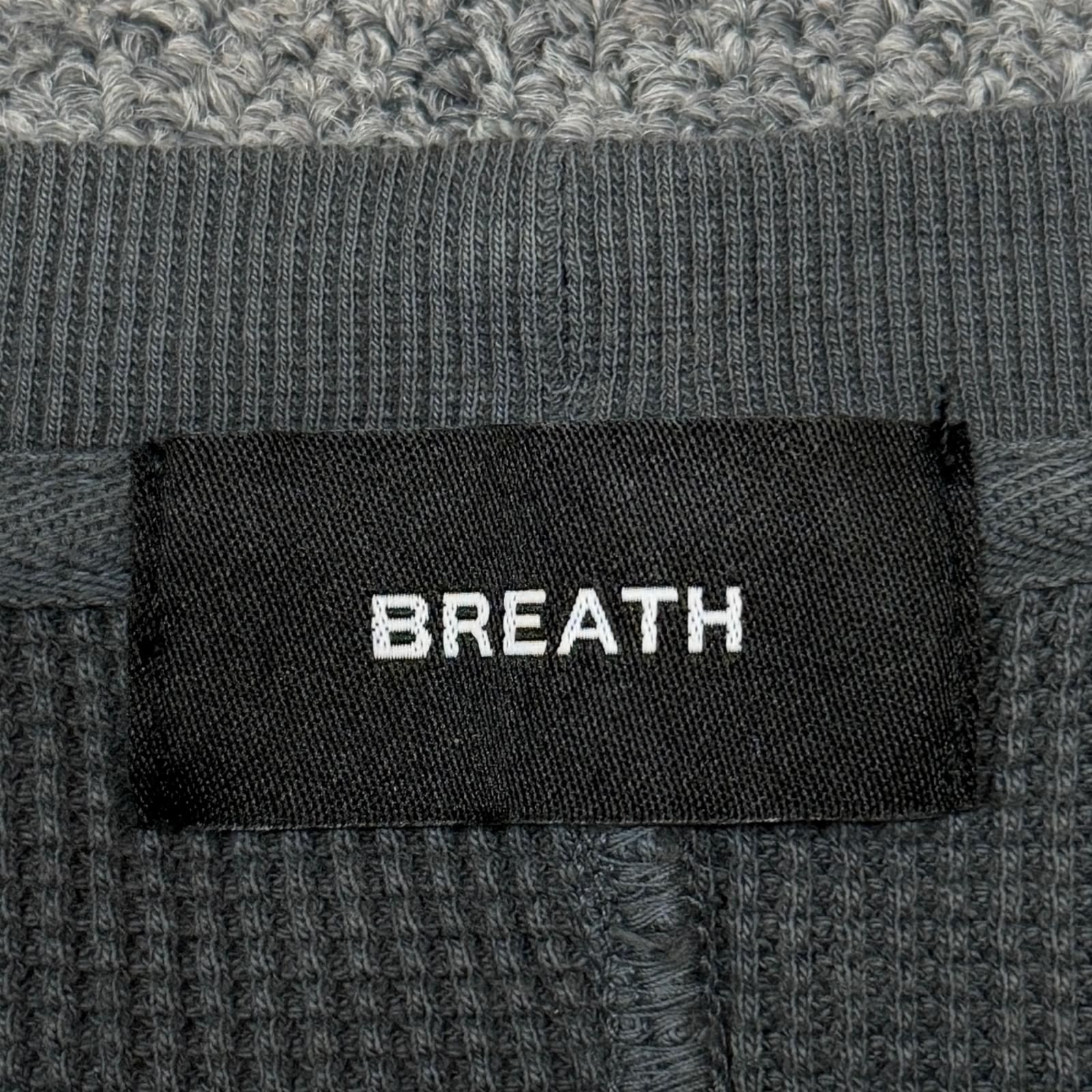 参考上代29700円 BREATH 25AW FADE DAMAGE LS TEE フェードサーマル 