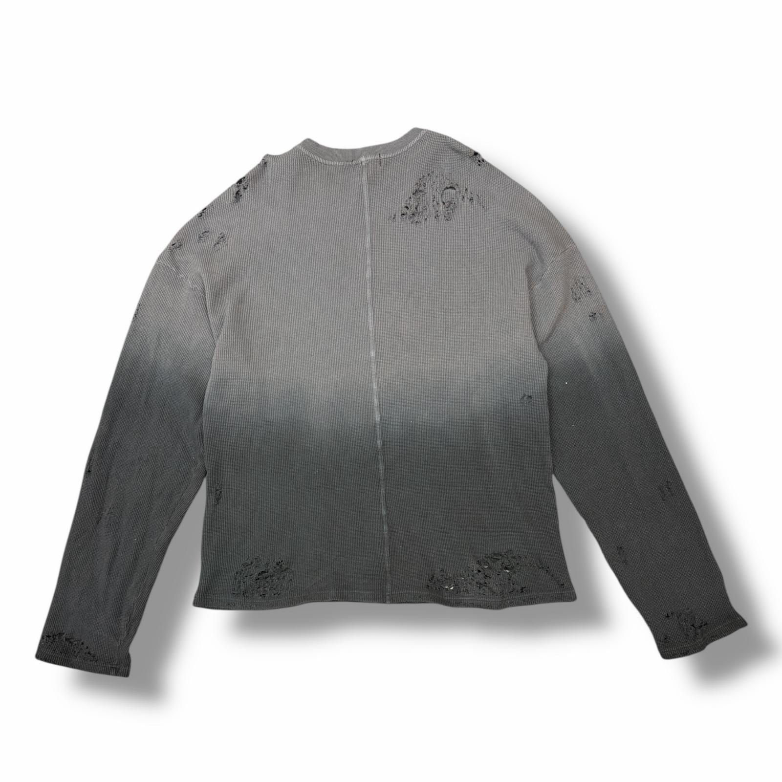 参考上代29700円 BREATH 25AW FADE DAMAGE LS TEE フェードサーマル 