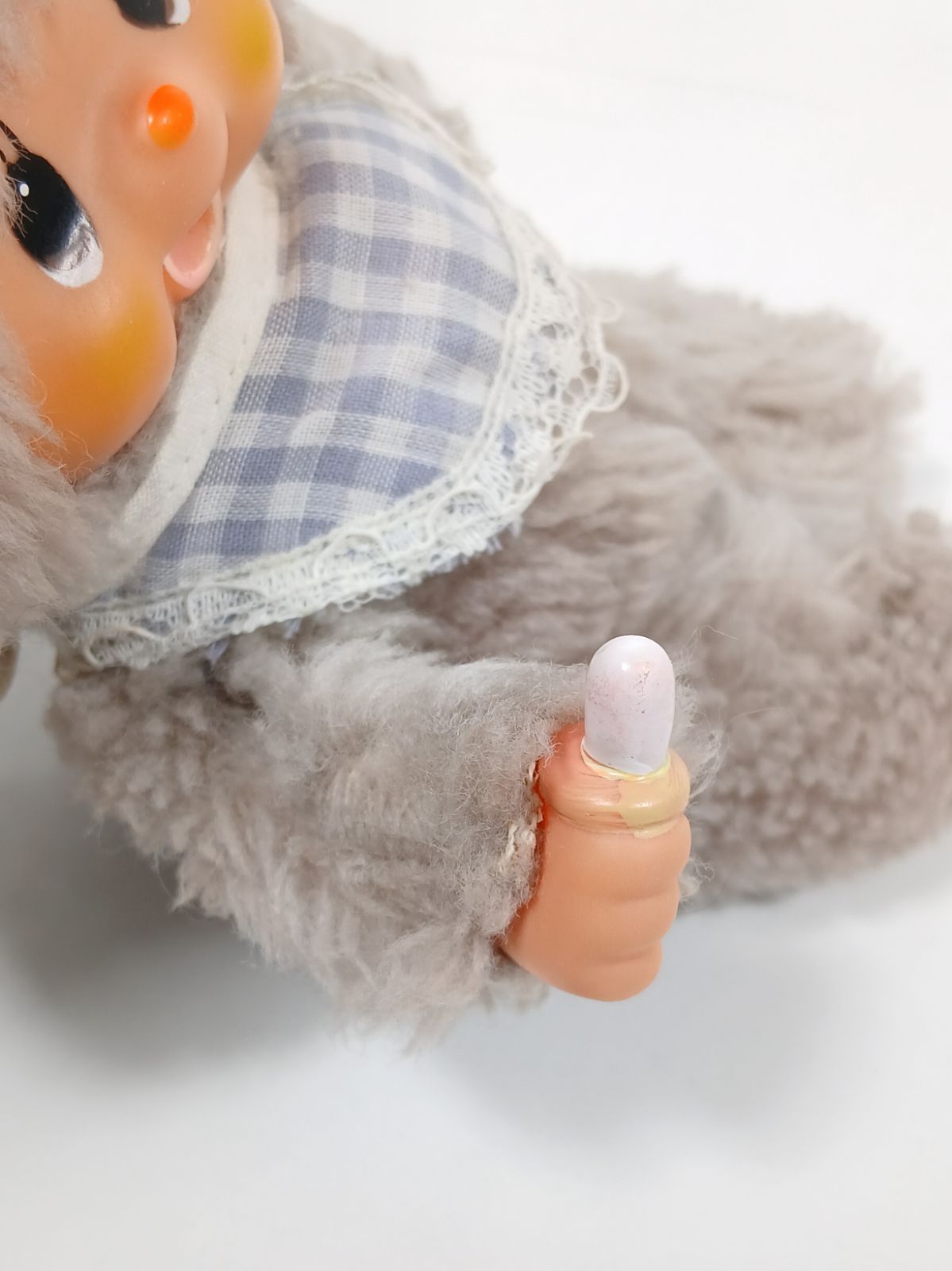 希少 セキグチ チムたん うさぎ グレー 旧ロゴ ぬいぐるみ 当時物 昭和