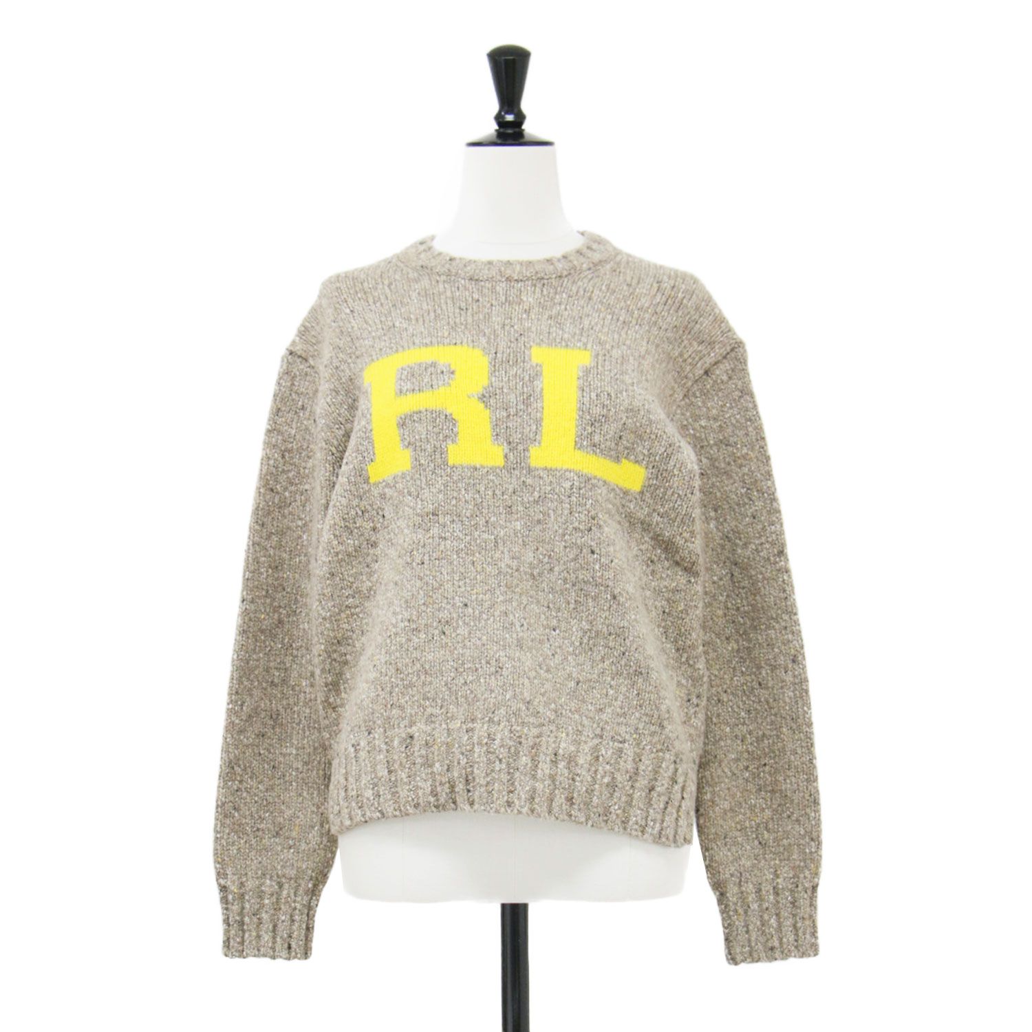 POLO Ralph Lauren ポロ ラルフローレン ニット ベージュ サイズ:S 
