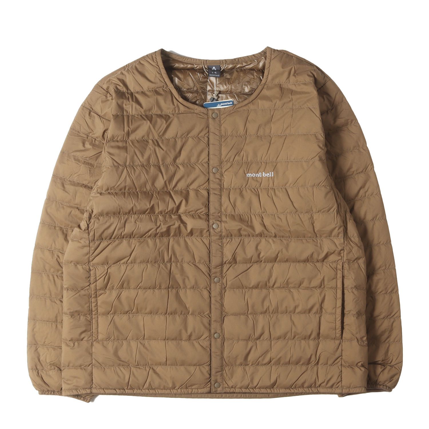 新品】Mont-Bell モンベル ジャケット タン サイズ:L-R | ラウンド