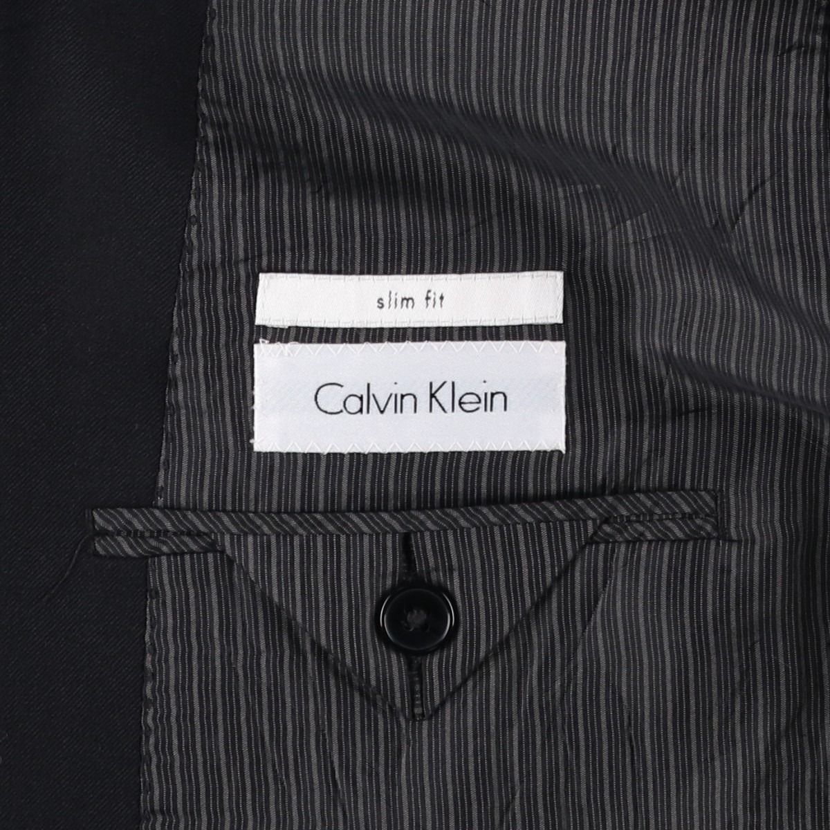 古着 カルバンクライン Calvin klein slim fit ウールテーラード