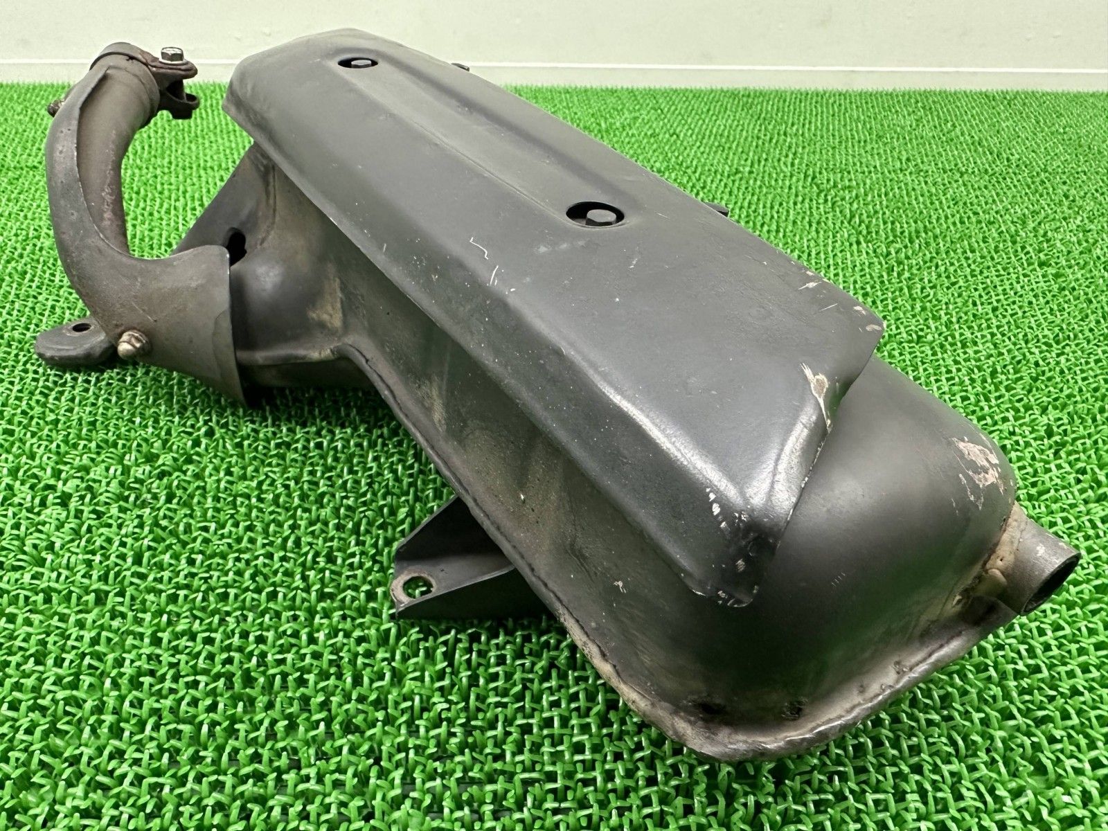 フリーウェイ サイレンサーマフラー KAB ホンダ 純正 中古 MF03 ペイント素材に 機能的問題なし 当時物 お見逃しなく dA フリーウェイ サイレンサーマフラー KAB ホンダ 純正 中古 MF03