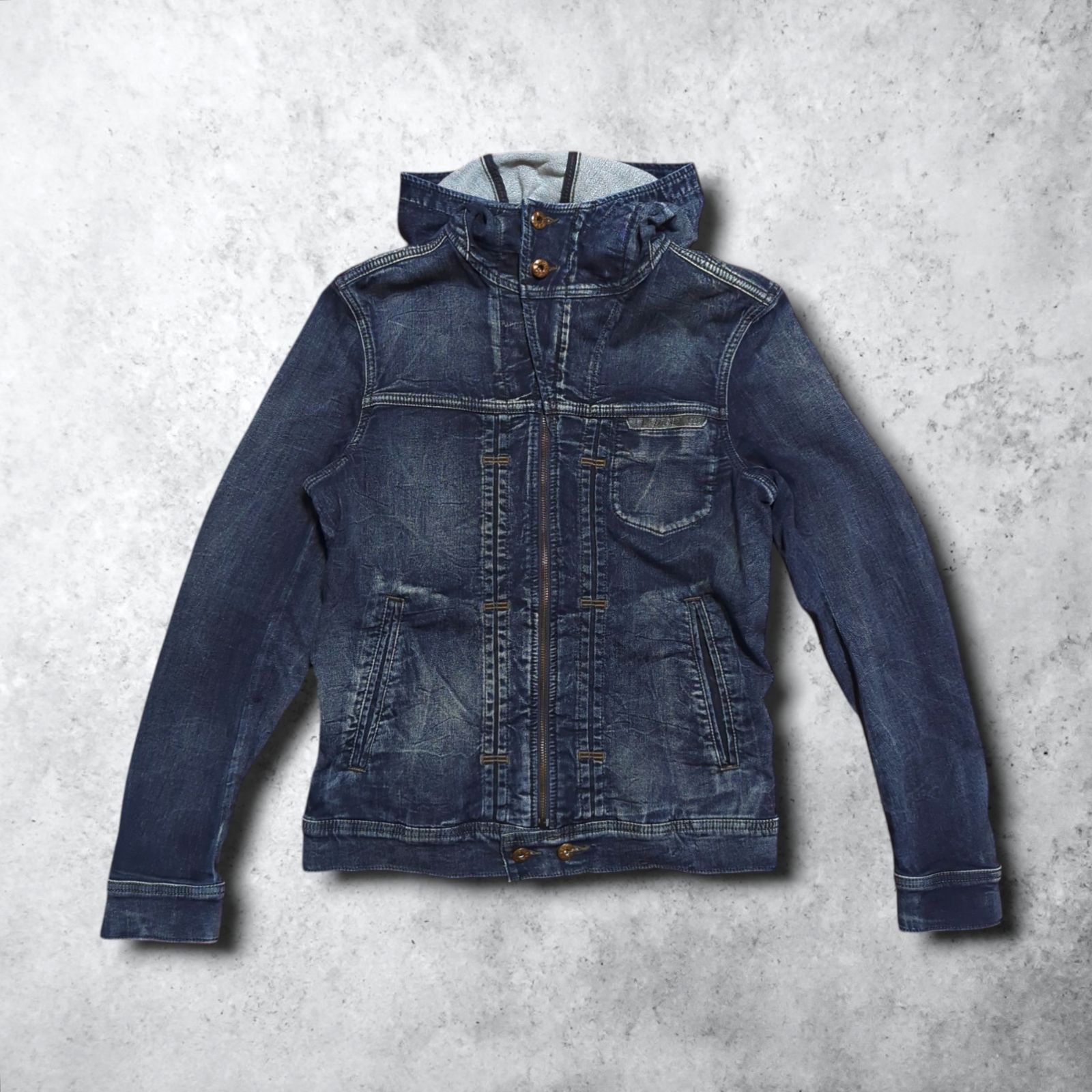 DIESEL フード付きデニムジャケット DIESEL ディーゼル ジョグジーンズ 