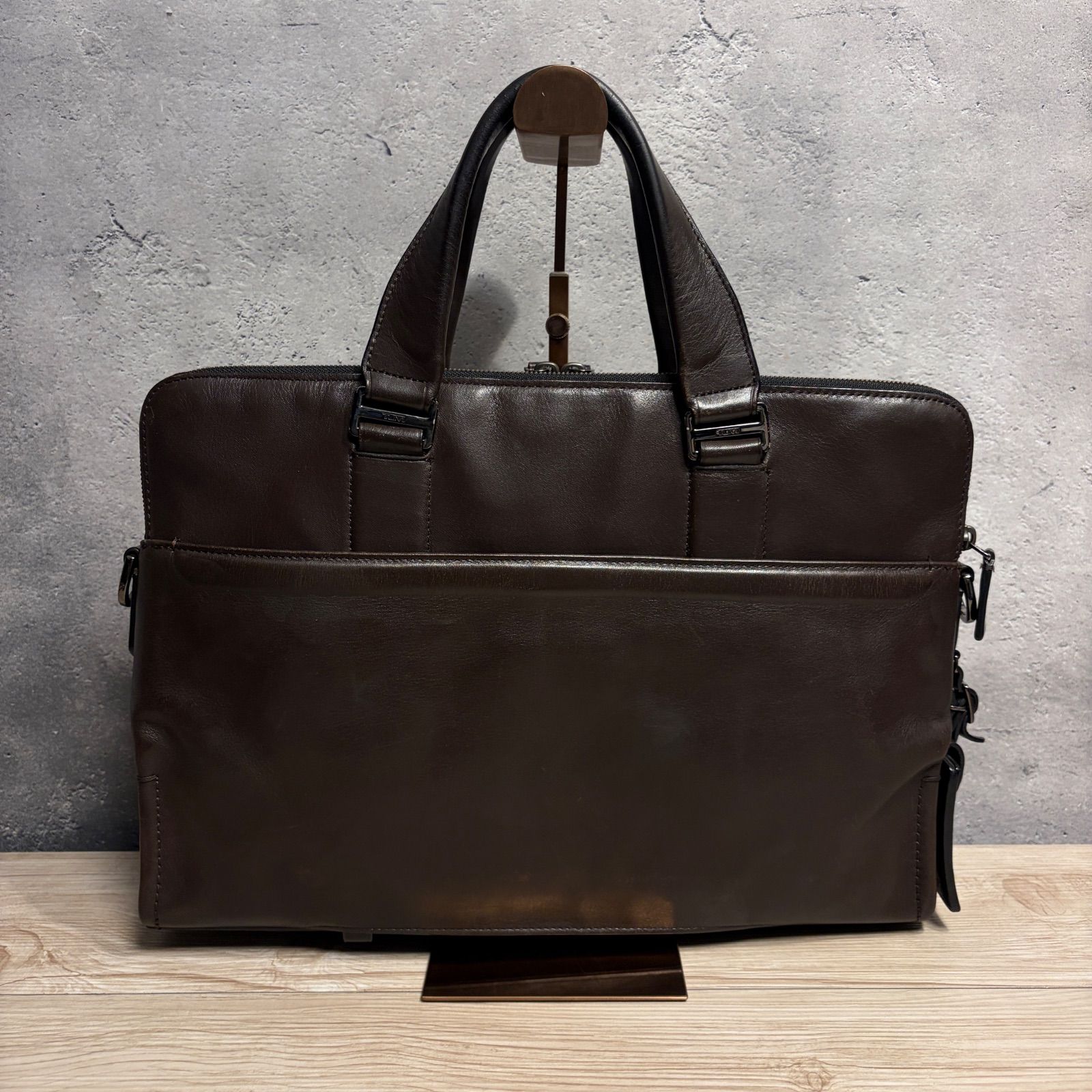 TUMI トゥミ Harrison Seneca Slim Brief 63000B レザー 2WAY ブリーフ