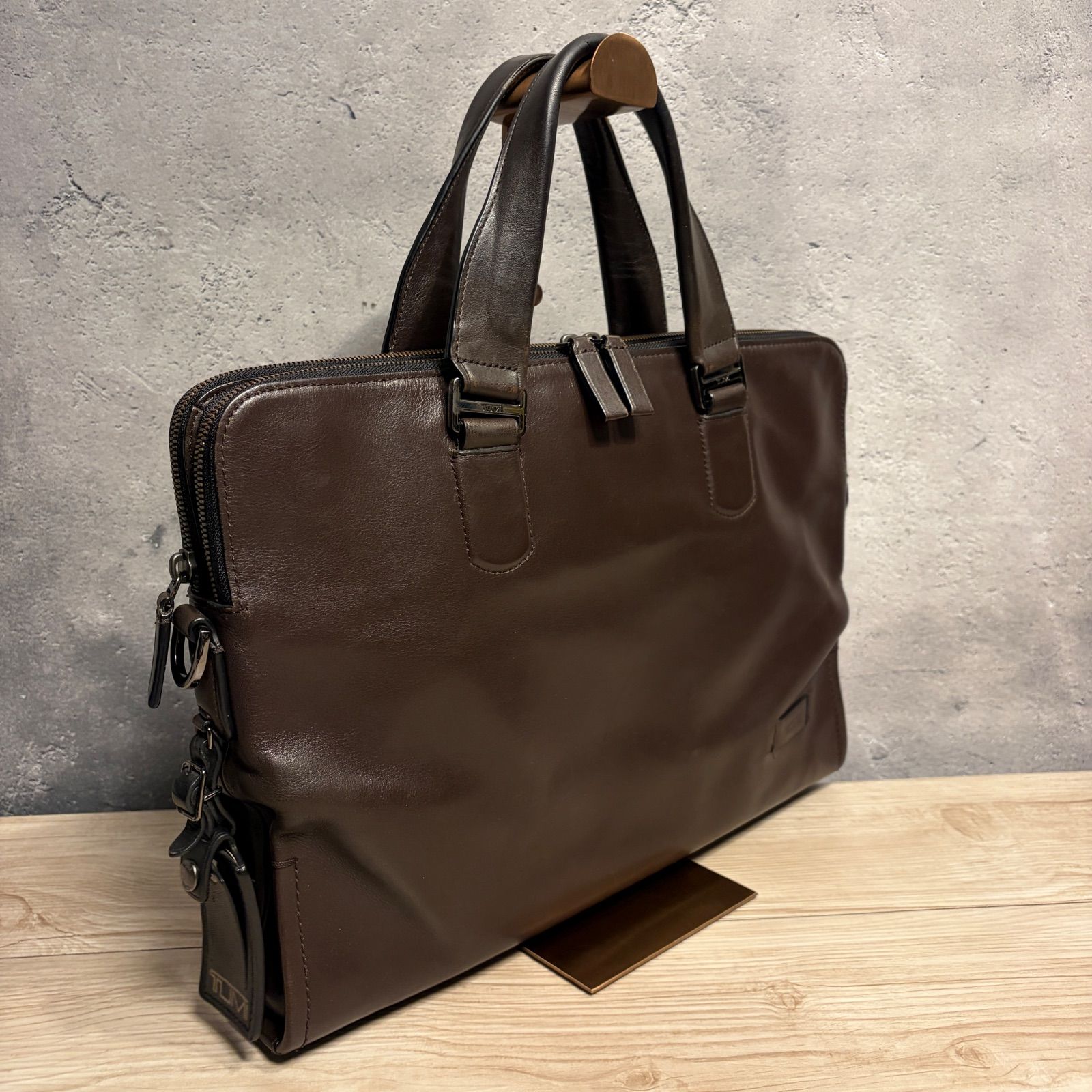 TUMI トゥミ Harrison Seneca Slim Brief 63000B レザー 2WAY ブリーフ