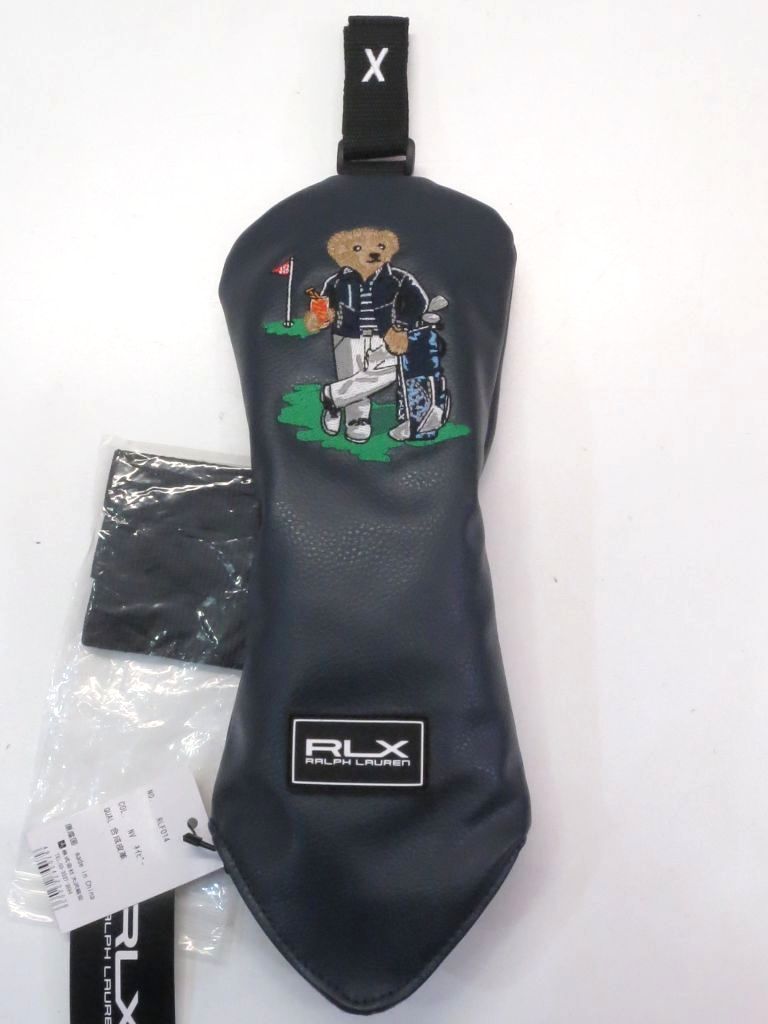 【229880】POLO GOLF/RALPH LAUREN ポロゴルフ／ラルフローレン  RLX ヘッドカバー FW用 RLF014 ネイビー