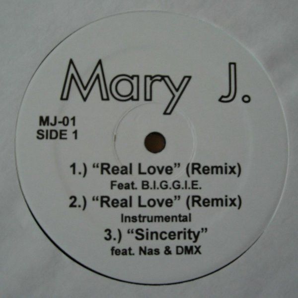 12” Mary J. Blige Real Love (Remix) MJ01 NOT ON LABEL /00250