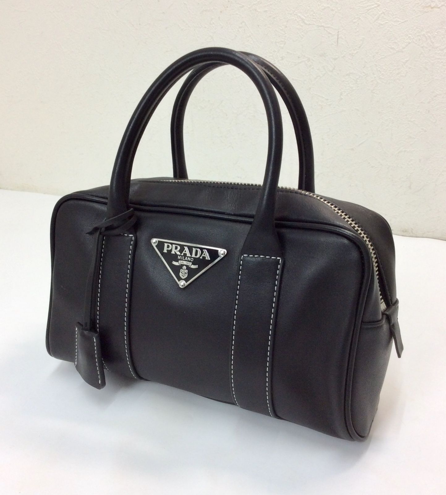 美品】PRADA プラダ ナッパレザー ハンドバッグ ミニボストンバッグ 